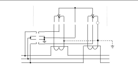 三相三線經(jīng)電壓、電流互感器 接入式電能表接線圖
