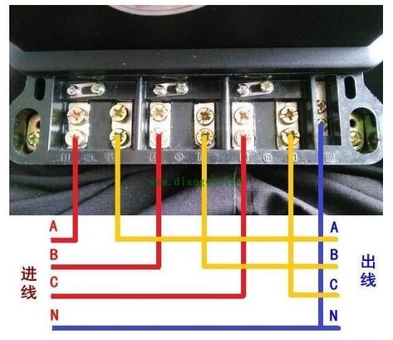 深圳江機DSZ110電流超過100A加互感器是怎么接線的?