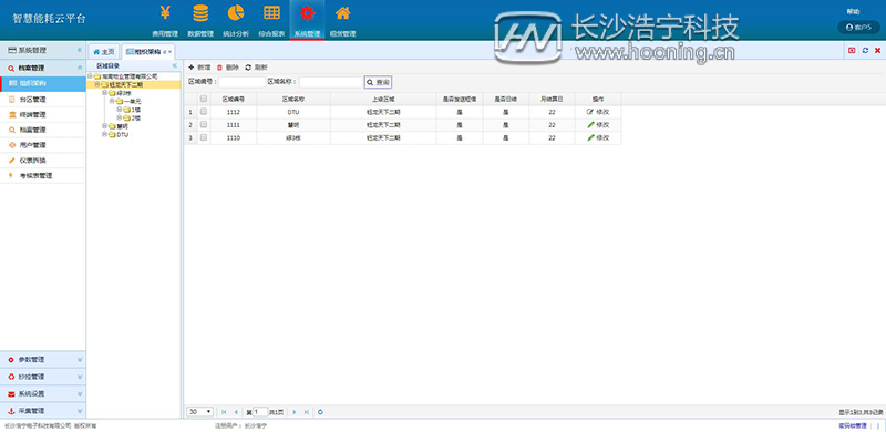浩寧遠(yuǎn)程預(yù)付費(fèi)抄表系統(tǒng)后臺(tái)展示:系統(tǒng)管理篇